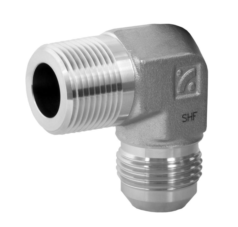 2501 MJIC x MNPT 90° Stainless Hose Fittings LTD