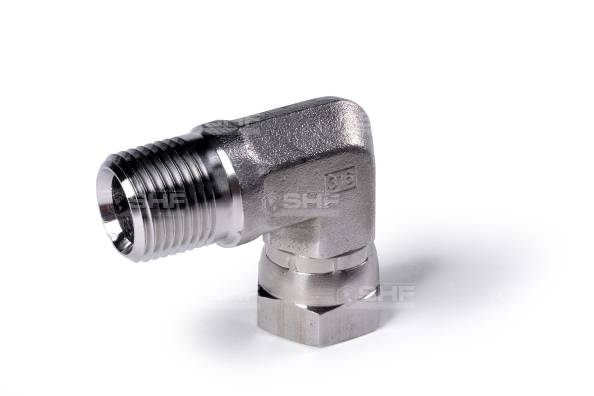 1501 MNPT x FNPSM 90° Stainless Hose Fittings LTD